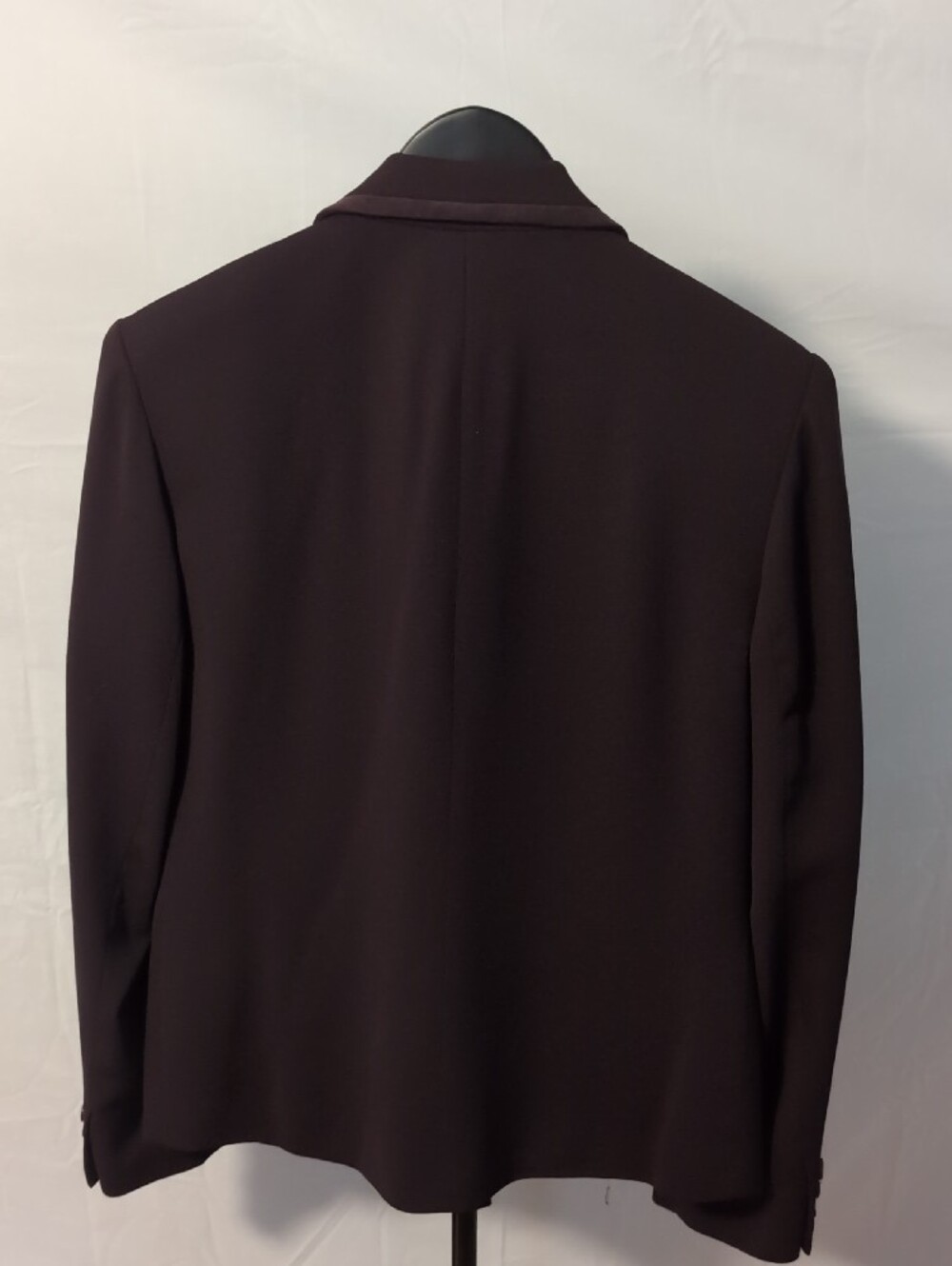 Halston Lifestyle Chocolate Brown Double-Breasted Pantsuit Size 8 - Picture 4 of 6